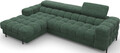 Coltar extensibil dreapta 3 locuri ELTAP, LT-35AMO, Felro, 285x181x93 cm, lemn/poliester, verde inchis