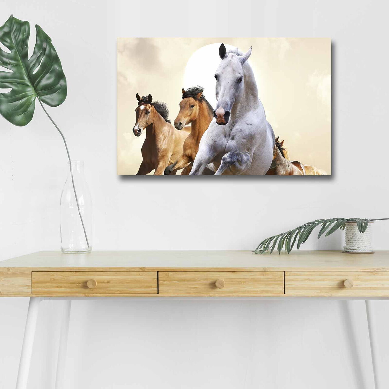 Tablou decorativ cu lumina LED, 4570DHDACT-093, PÂNZĂ DIN PIELE ÎNTOARSĂ, Dimensiune: 45 x 70 cm, Multicolor — imaginea 2