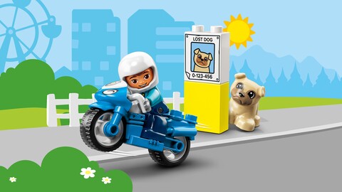 Motocicleta de politie LEGO, plastic LEGO