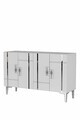 Consola, Hanah Home, Ilay 120, 120x75x32 cm, Alb / Argintiu