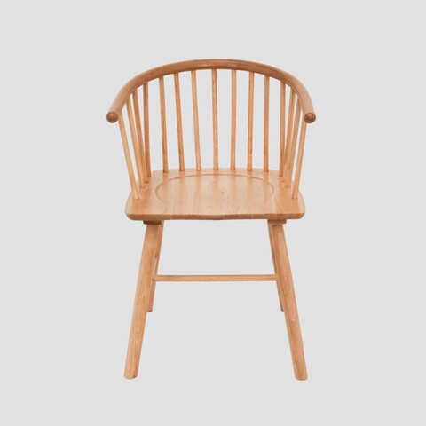 Scaun Ponto, Homla, 54x45x77 cm, lemn de cauciuc, natur