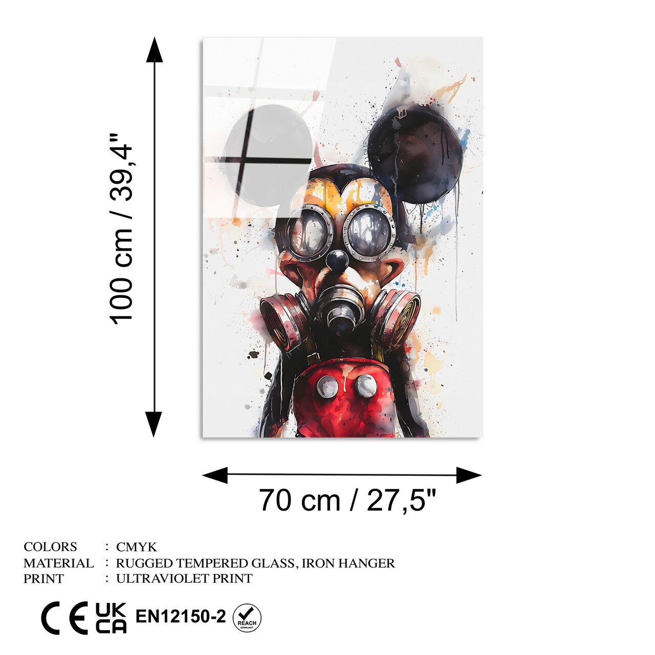 Tablou decorativ, UV-1213, 70 x 100 cm, Multicolor - view 8