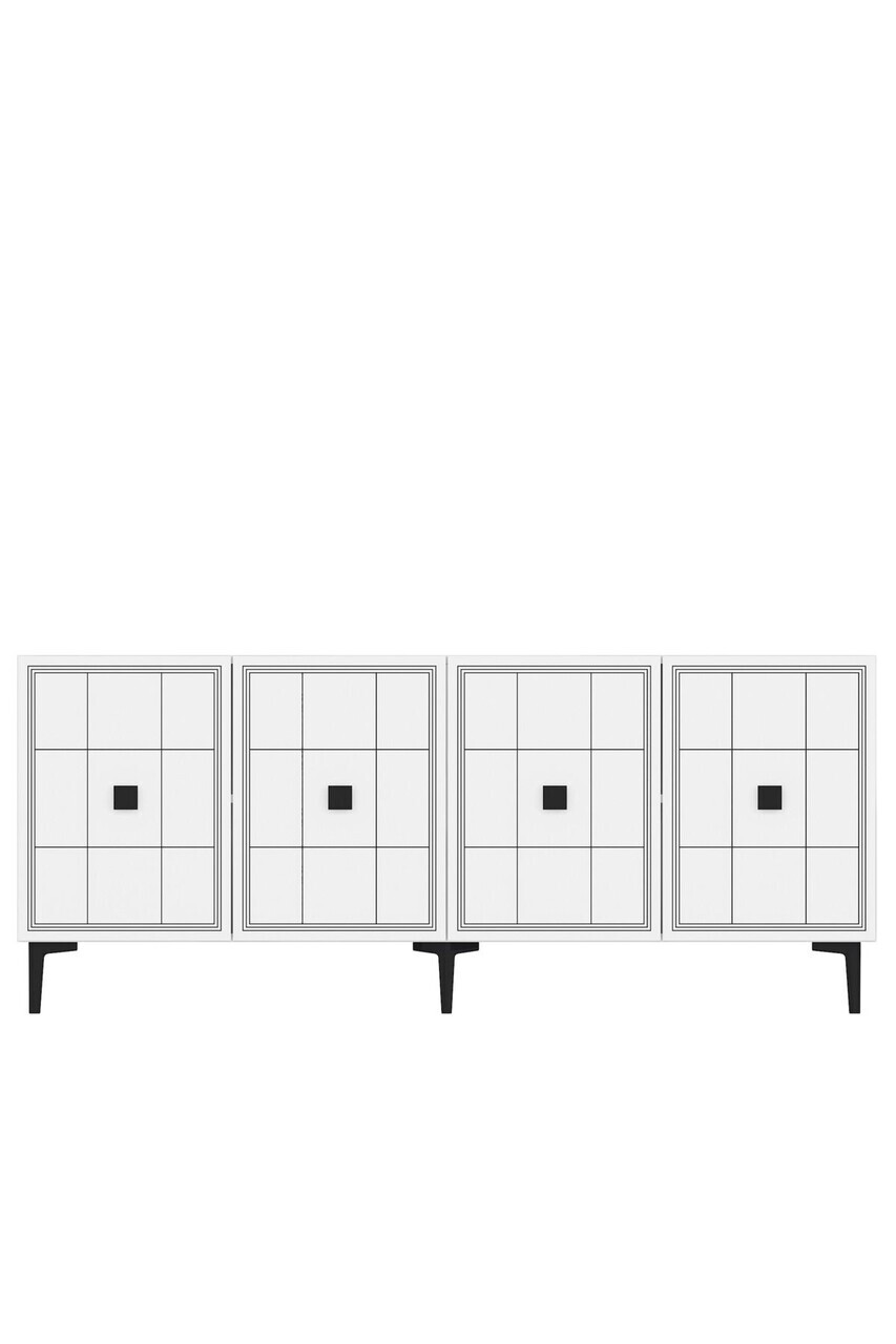 Consola, Hanah Home, Yuka 180, 180x75x32 cm, Stejar Safir / Alb — imaginea 5
