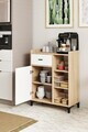 Dulap multifunctional, Hanah Home, Pidas, 80x102x40 cm, Stejar Sonomo / Alb