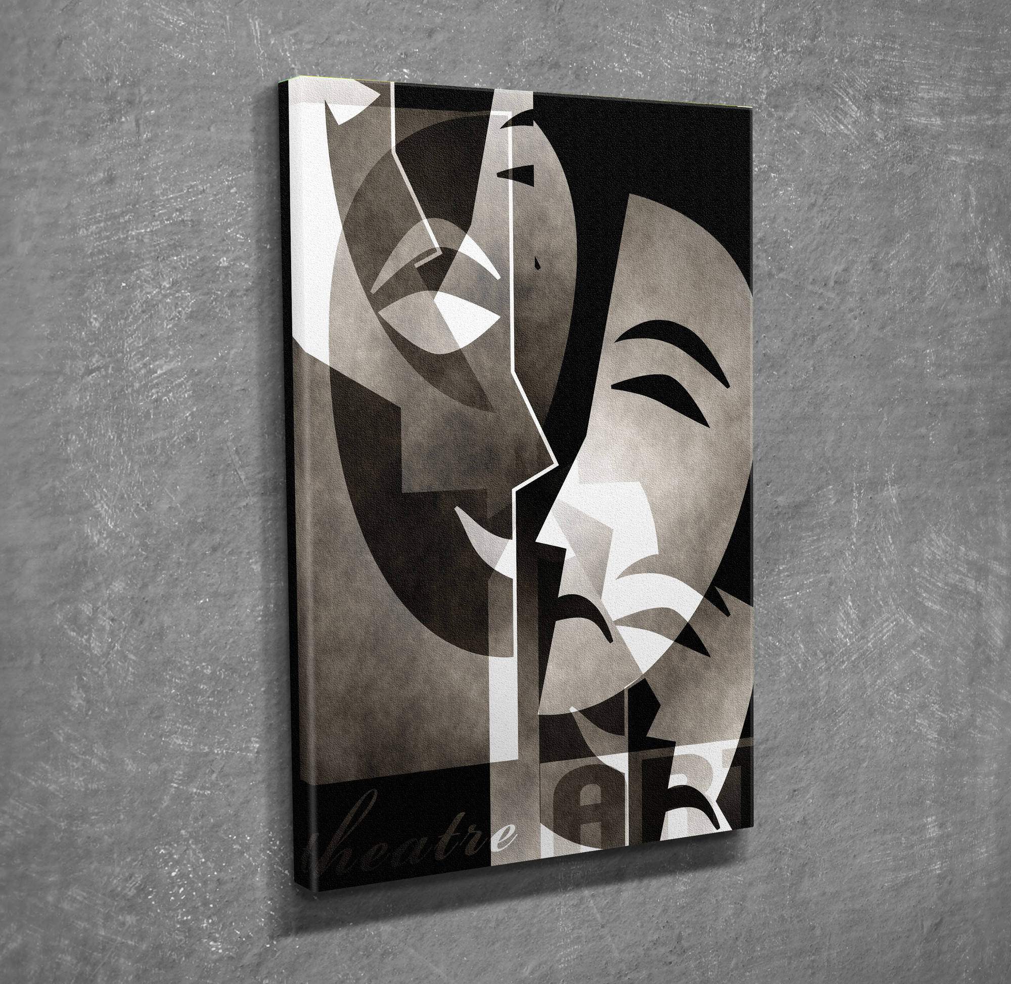 Tablou decorativ, DC054, Canvas, 30 x 40 cm, Multicolor