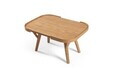 Masuta de cafea, Hanah Home, Butterfly 70, 70x37x50 cm, LEMN MASIV DE STEJAR, Stejar