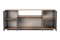 Consola, Lorena, Arista, 180x75x44.5 cm, Antracit / Pin Atlantic