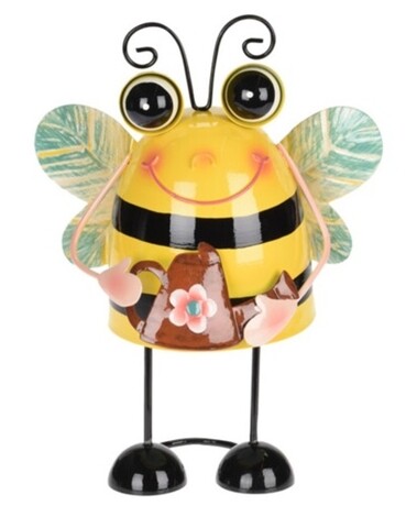 Decoratiune de gradina Bee w sprinkler, 20x14x27 cm, metal, multicolor Excellent Houseware