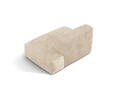 Modul dreapta pentru canapea, 2 locuri, Martina-212, Micadoni Home, 133x106x75 cm, velur, bej deschis