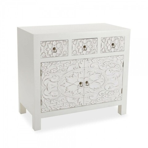Comoda lata, white dybe, 40 x 70 x 80 cm, lemn, alb