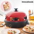 Cuptor electric pentru mini pizza cu carte de retete Presto, InnovaGoods, 700W, rosu/negru