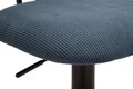 Set 2 scaune de bar Lift High Navy, Mauro Ferretti, 41x47.5x85 cm, inaltime ajustabila, fier/poliester, negru/albastru