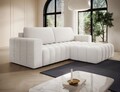 Coltar extensibil dreapta 4 locuri ELTAP, Bon-218, Bonett, 250x175x92 cm, lemn/poliester, alb