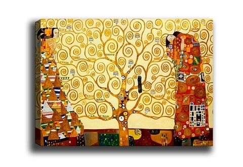 Tablou decorativ the tree of life, tablo center, 40x60 cm, canvas, multicolor