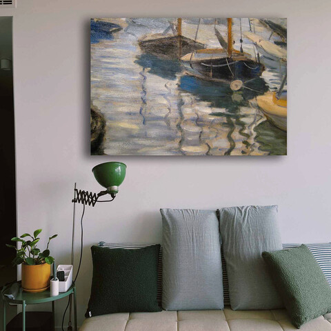 Tablou decorativ, 70100MONET028, Canvas , Lemn, Multicolor Claude