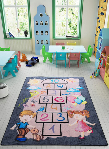 Covor de hol, street game, 100x150 cm, poliamida, multicolor