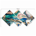 Set 4 tablouri decorative, 4MDF1033479244, MDF, Imprimat UV, Multicolor