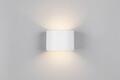 Aplica de perete pentru exterior Genie, RL NOW, 14x12x10 cm, 1W, 2x SMD, plastic, alb mat
