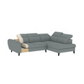 Coltar extensibil dreapta 4 locuri ELTAP, RT-07SAV, Noble, 255x201x100 cm, lemn/poliester, bej inchis