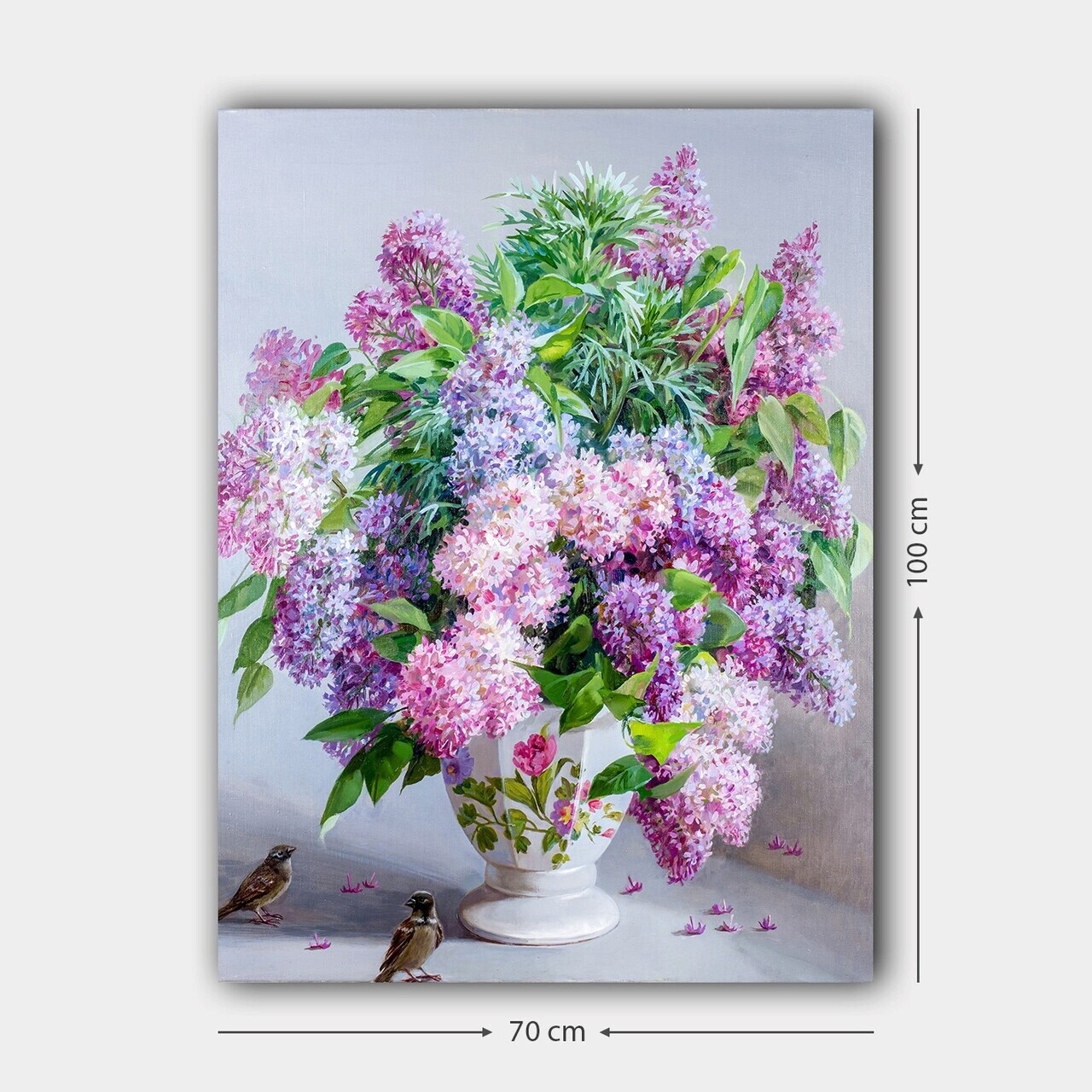 Tablou decorativ, 627061085_70100, Canvas, Rama din lemn (grosime 3 cm), Multicolor — imaginea 3