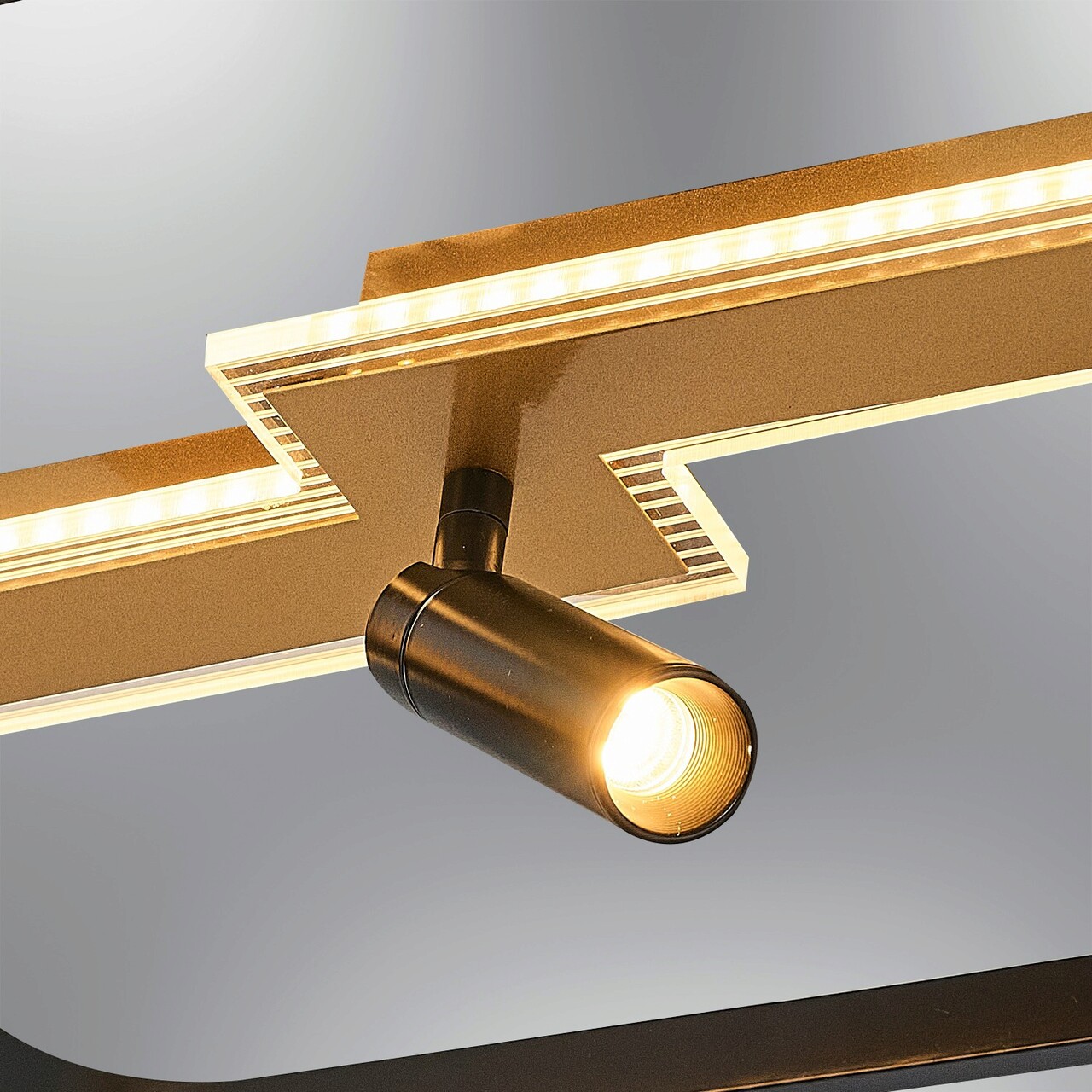 Lustra, Lightric, 414LRC1418, Metal, Negru