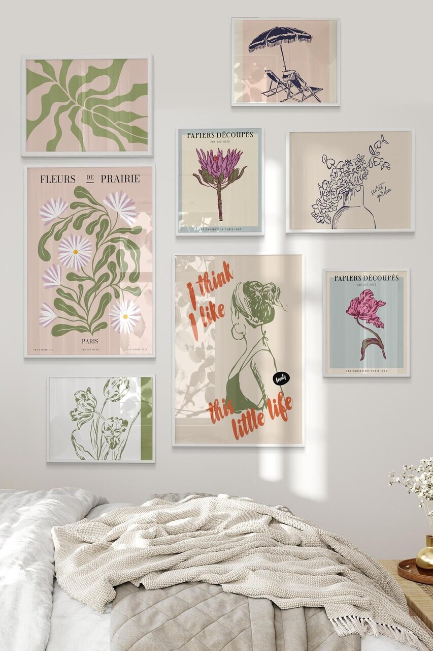 Tablou decorativ, Çgs-033-White-Byk, Lemn masiv, Față: 100% PVC STICLĂ, Multicolor - view 2