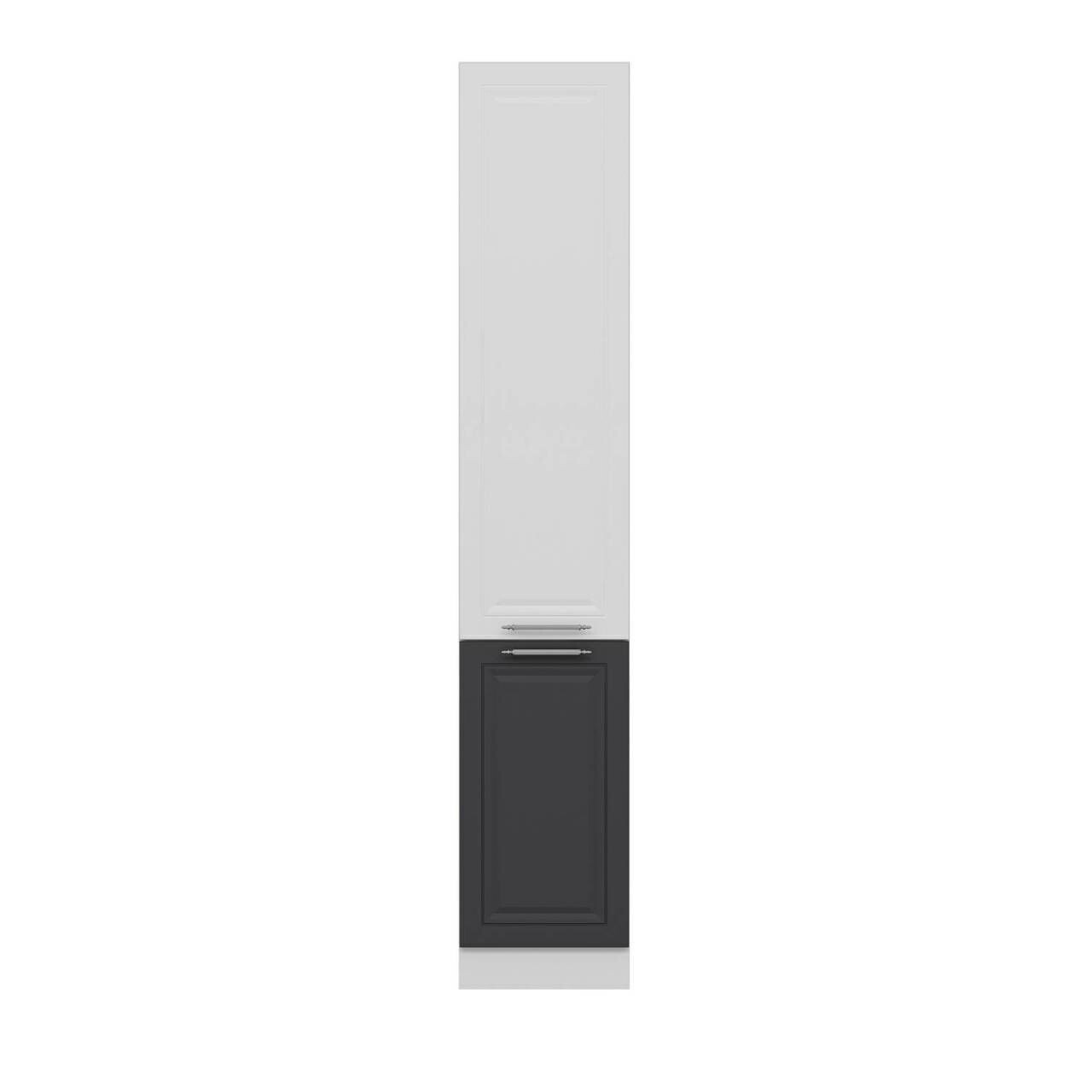 Dulap pentru bucatarie, Hanah Home, Minar, 45x222x58 cm, Alb / Antracit — imaginea 5