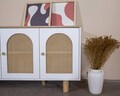 Consola, Wolina, Bohem, 80x180x41 cm, MDF , Alb / Stejar