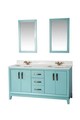 Set mobilier de baie (3 piese), Jussara, Michigan 60, Turcoaz