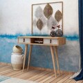 Bufet, Mod Design, Lawen, 100x87.6x30 cm, Stejar / Alb
