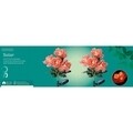 Lampa de gradina Miza, Lumineo, 25x20x63 cm, 4 led-uri, portocaliu