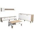 Mobilier living, Almaren, Summer G7020, pal melaminat, stejar/alb