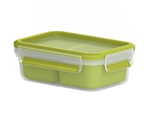 Poza Caserola compartimentata, Tefal, Clip&Go, 0.55 L, plastic, verde