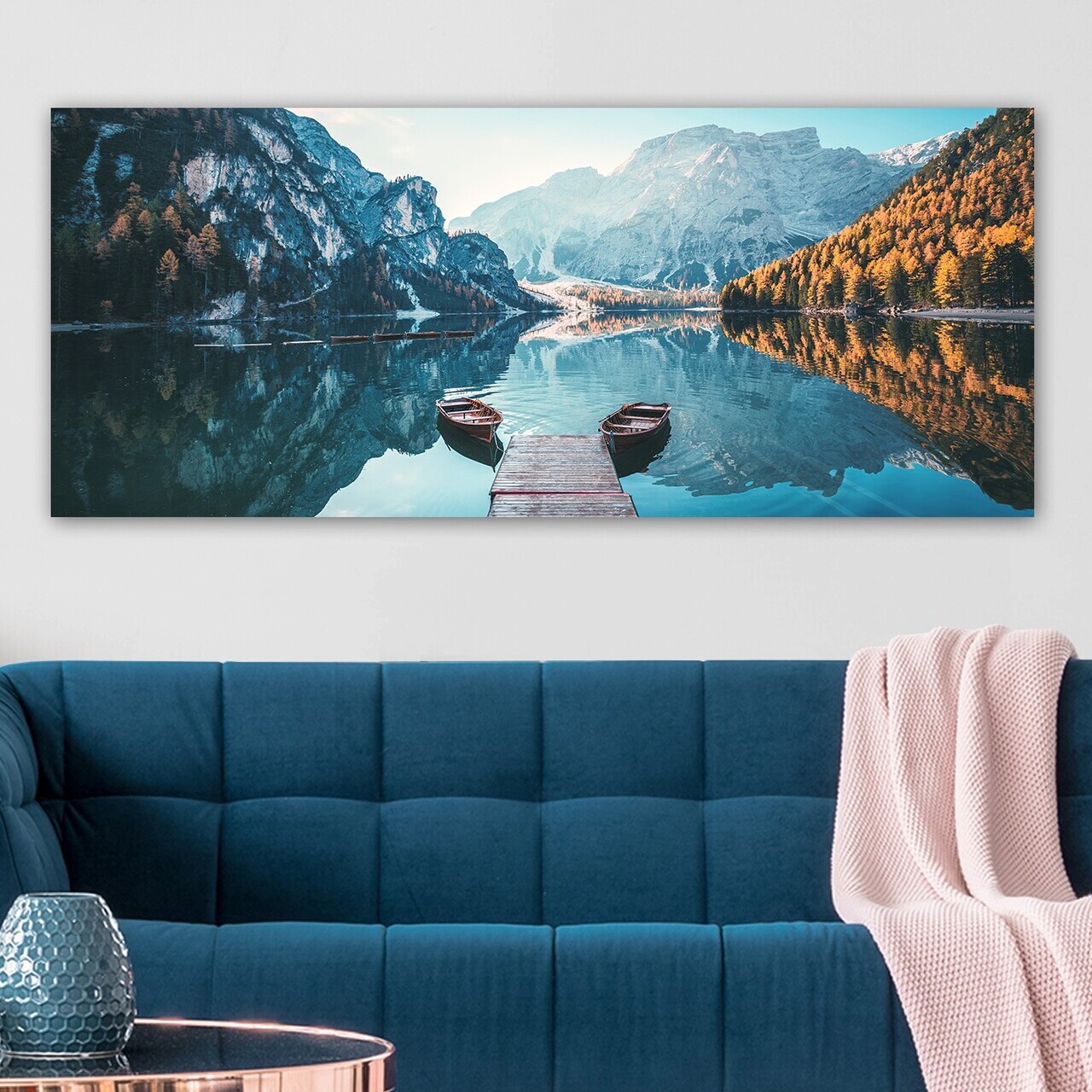 Tablou decorativ, YTY1499847638_50120, Canvas, Rama din lemn (grosime 3 cm), Multicolor