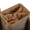 Set 3 cosuri de rufe si 3 cosuri pentru depozitare Home, Versa, 45 x 30 x 40 cm, textil, bej