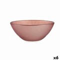 Set 6 boluri, Vivalto, 350 ml, Ø15 cm, sticla, roz