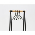 Suport pentru haine, Brabantia, Linn, 47.6x34x170 cm, otel, negru