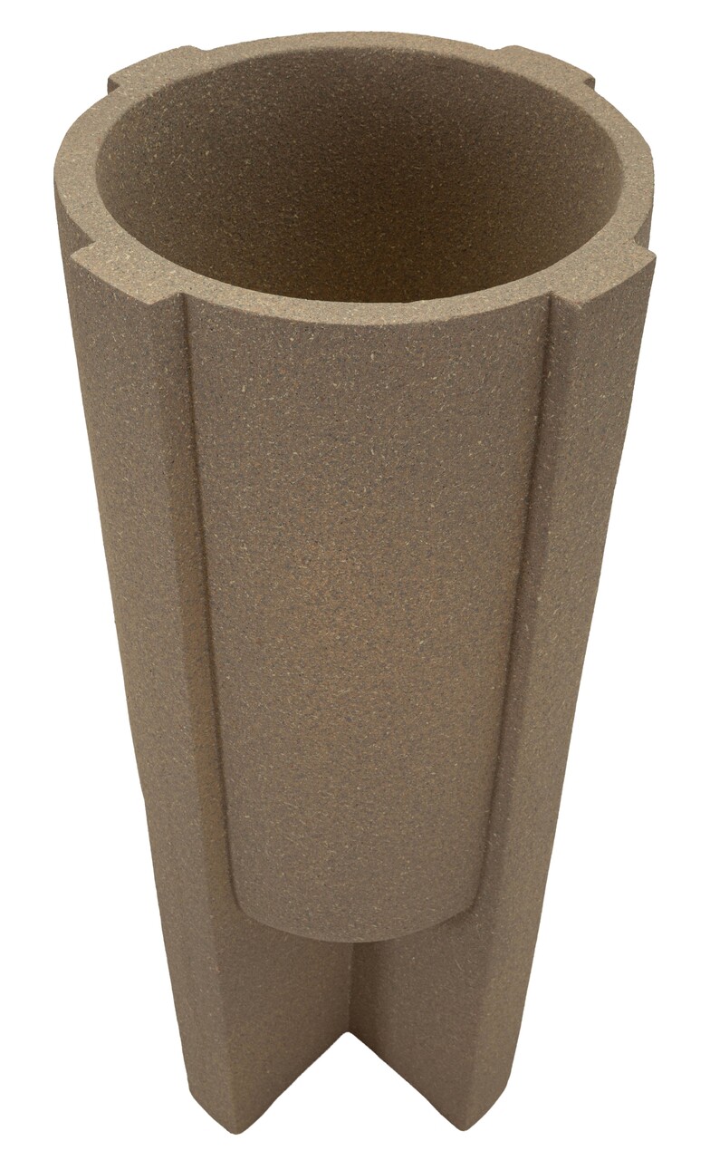 Vaza decorativa, Mauro Ferretti, Moai Outdoor, 42x101 cm, polirasina, maro - view 5