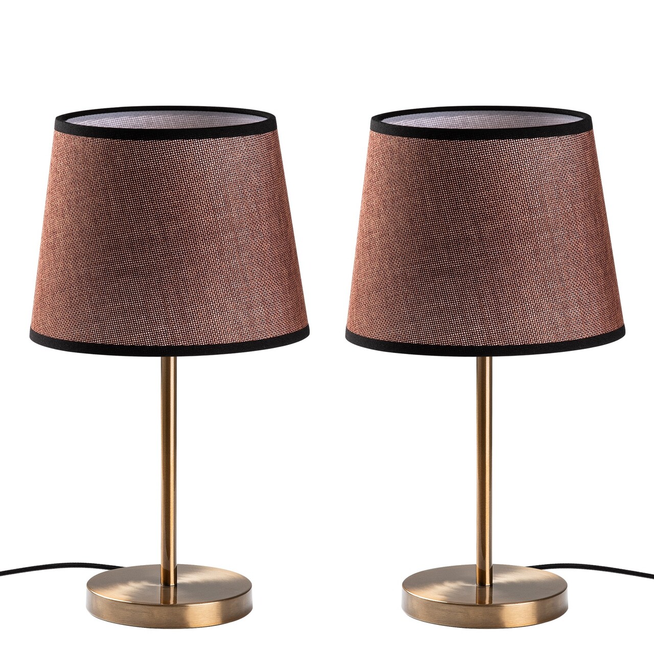 Set de lămpi de masă, Opviq, 892OPV2231, Maro antichizat - imagine 5