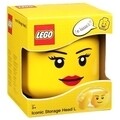 Cutie de depozitare Girl L, LEGO, 850 ml, polipropilena, galben