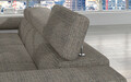 Coltar extensibil dreapta 4 locuri ELTAP, Armd-32, Armando, 289x203x85 cm, lemn/poliester, gri/alb