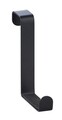 Set 4 agatatoare suspendabile pentru dulap, Wenko, 6 x 1.2 x 7.6 cm, metal, negru