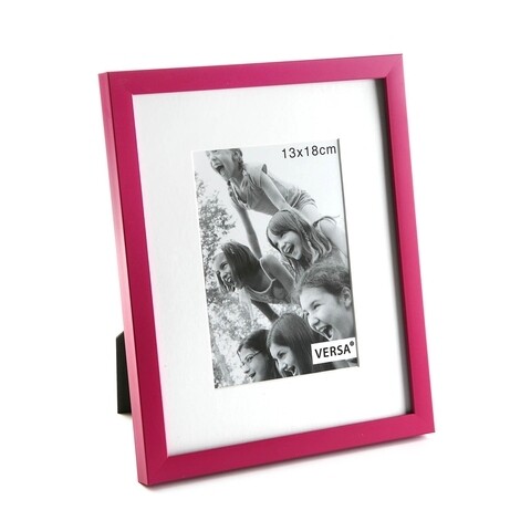 Rama foto gisselle, versa, 13x18 cm, plastic, fucsia