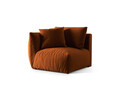 Modul stanga pentru canapea, 1 loc, Chris-184, Micadoni Home, 110x100x80 cm, catifea, teracota