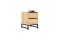 Noptiera, Puqa Design, Nehir, 40x55x40 cm, PAL, Safir / Negru