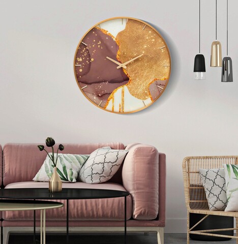 Ceas de perete, Glody, Mauro Ferretti, Ø60 cm, sticla/MDF/metal, multicolor