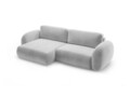 Coltar extensibil reversibil 4 locuri, Tonale, Cosmopolitan Design, 262x149x88 cm, catifea, gri
