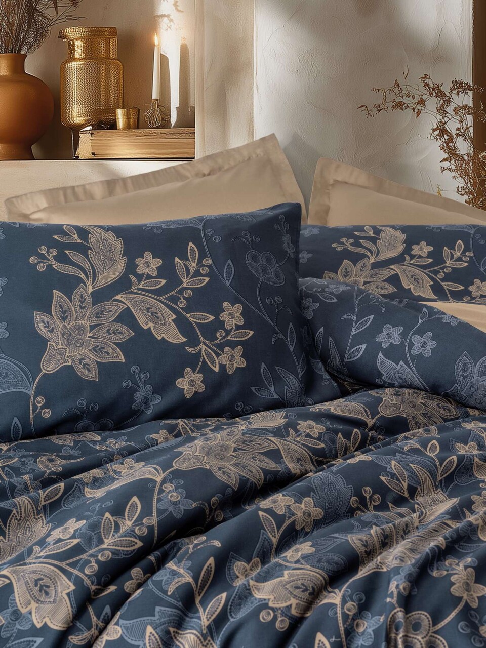 Lenjerie de pat dubla King (FR), L'essentiel Maison, Noctelle, Bej - imagine 2