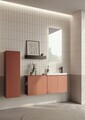 Dulap de baie cu chiuvetă, Hanah Home, Ferla 110, Scorțișoară mată