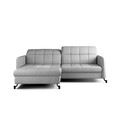Coltar extensibil stanga 3 locuri ELTAP, Lore-45, Lorelle, 225x160x105 cm, lemn/poliester, gri deschis